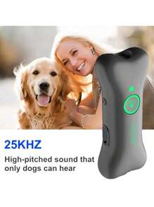 Neues tragbares Smart-Hunde-Anti-Bellen-Gerät, tragbarer Ultraschall-Hunde-Vertreiber, USB-aufladbar, praktisches Trainingsgerät, Hochleistungs-Ultraschall-Sprachsteuerter Hunde-Trainer, Innen-/Außen-Tiervertreiber, Ultraschall-Anti-Bellen-Gerät, Vertreiber, Anti-Lärm-Störung Hunde-Trainingsgerät