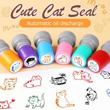 Cute Cat Pet Stamp, DIY Peripheral Stamps, Cartoon Stamp For Cute Journals, Adorable Cat Style, Educational Teacher & Parent Stamps