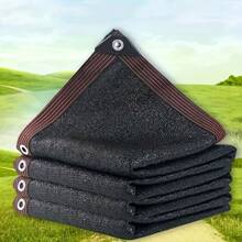 1pc 80% Shading Rate Sunshade Net, Outdoor Sun Shade Cloth With Rope Holes, Can Be Used For Plant Pavilions, Greenhouses, Chicken Coops, Keeps Courtyard Cool And Breezy In Summer, Random Component Shipped