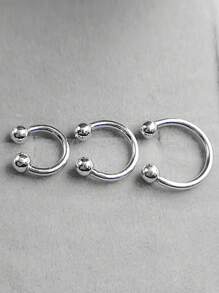 1 pièce Anneau de nombril en argent sterling S925 avec zircone. Petits anneaux de nombril en argent. Bijoux de nombril Mini
