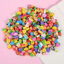 50-200片迷你卡通橡皮擦学生易擦可爱小橡皮擦适用于铅笔字迹晕染200+款随机发货学生橡皮 - 彩色 - 查看 4