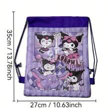 Sanrio Drawstring Backpack - Contemporary Non-Woven Fabric Pouch For Daily Office Supplies