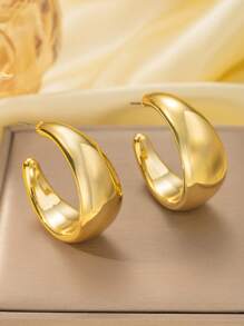 Lot de 6 à 18 boucles d'oreilles dorées, ensemble de boucles d'oreilles minimalistes polyvalentes et à la mode, adaptées à un usage quotidien toute l'année