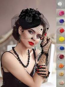 1 Pc Fascinators Hat Headband Women's Fascinators Tea Party Headwear With Clip Derby Hat For Girls And Women