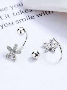 1 件 S925 纯银肚脐 锆石肚脐 银肚脐环 小肚脐 Mimi 肚脐首饰 - 單隻臍釘 - 查看 3