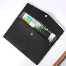 1pc Minimalist A4 Leather Document Organizer Bag, Office File Storage Pouch For A4 Size Documents And Items, Portable Business File Folder,Back To School,School Supplies - Multicolor - View 11