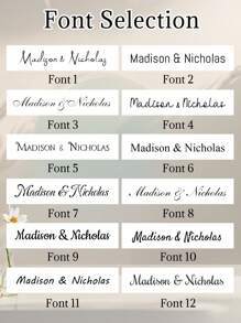 12-192Pcs Custom Text Wedding Stickers, Personalized Wedding Labels, Customized Party Favour Labels, Customizable Wedding Party Self-Adhesive Stickers, Party Bag Labels, 5.4x5.4cm, 12 Styles, Suitable For Her, Bestie, Couple, Girlfriend,Graphic Print