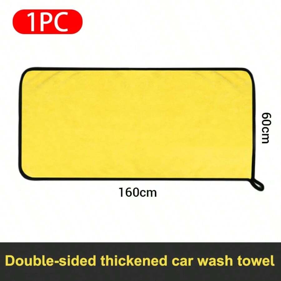 SEAMETAL Microfiber Car Washing Towel High Water Absorption Cleaning Towel Multi Sizes Double-Sided Soft Car Wash Drying Cloth - Blue - View 1