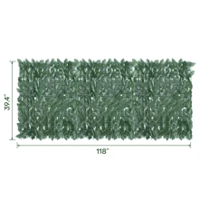3m Artificial Hedge Fake Ivy Leaf Garden Fence Privacy Screening Roll Wall Panel - Green - View 5