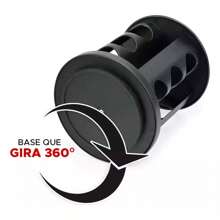 Rotating Spice And Condiment Holder With 6 Glass Jars - Black - View 5