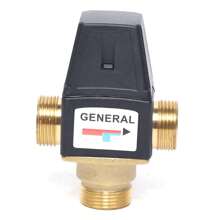 YUNRUX Cold/Hot Water Mixing Valve 3-Way DN20 Brass Valve Thermostatic Valve - Black - View 7