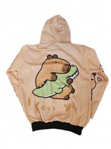 Happy Capybara One Size Sweatshirt Duo - Coffee - View 1