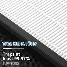 2 Pack Replacement Filter Compatible With Vital 200S Air Purifier, 3-In-1 H13 Grade True HEPA, High-Efficiency Activated Carbon Replacement Filter, White - Vital 200S White-original_ - View 4
