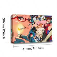 1 Pc Cartoon Poster Valentine's Day Easter Thanksgiving Home Room Decoration Wooden Framed Canvas Painting -  Thickness 2.25cm/0.9inch,Home Gift Decoration, Room Decoration Aesthetic, Wall Decoration Art, Perfect Gift, Autumn And Winter Wall Decoration, Living Room Decoration, Bedroom Decoration, Kitchen Decoration, Entry Decoration, Bathroom Decoration, Direct Wall Painting, High Quality Wall Painting Poster - Multicolor - View 6