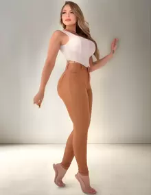 Calça Jeans Feminina Colors Cintura Alta com muita Lycra