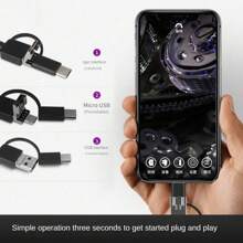 Caméra endoscopique de type C, USB, Android, caméra endoscopique HD, inspection industrielle et automobile, pipeline, climatisation, sonde de moteur