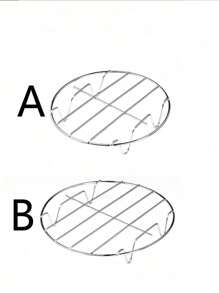 1pc Square Trivet, Heat-Resistant Kitchen Table Mat, Coaster, Cooking Rack Round Stainless Steel,Steamer Rack KitchenTools,High Foot Steaming Rack,Four-Cornered Cooking Steamer,Steaming Rack,Kitchen Tools,Kitchen Supplies,Food,Kitchen,Travel(Random Style)