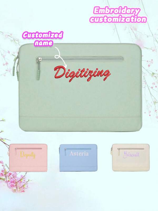 Back To School Customized Embroidered IPad/Tablet Computer Protective Case, Compatible With MacBook 13-Inch Laptop Sleeve Bag, Lightweight Computer Bag, Compatible With Ipad Tablet, Apple Laptop, Daily Use, Great Gift For Family And Friends