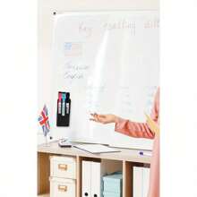 Hộp đựng bút từ tính (1/2 chiếc), hộp đựng bút bảng trắng từ tính, ngăn chứa dung tích lớn, lực hút từ mạnh, thích hợp cho tủ lạnh, bảng trắng, tủ đựng đồ, có thể dùng làm hộp đựng đồ trên bàn làm việc, hộp bút chì, hộp đựng bút, hộp bút lông mềm mại, hộp bút chì dễ thương, hộp đựng đồ dùng văn phòng, nhiều lựa chọn chất liệu, hộp đựng bút dạ. - Nhiều màu - Xem 10