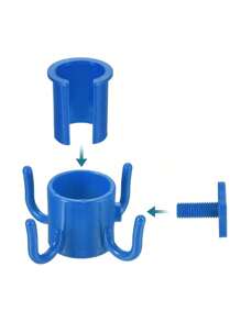 1pc Multifunctional 4-Claw Beach Umbrella Hook, Easy To Carry, Plastic Umbrella Hook For Hanging Beach Umbrella Hanger Clip, Hook And Storage, Essential For Going Out, Traveling, And Picnicking(With Small Holes). Travel Essentials Travel Accessories Travel Must Haves Vacation Summer Holiday School Accessories Back To School Supplies Stuff