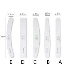 25 pezzi/50 pezzi/100 pezzi Lime per unghie in legno sottile grigio - Lime per unghie a doppia faccia da 100/180 grana, lavabili, riutilizzabili, strumenti per manicure per unghie naturali e acriliche, per uso domestico e in salone