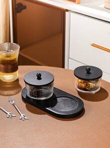 1 Set multifunktionale Aufbewahrungsgläser, Tabletts für Getreide, Süßigkeiten, Kekse, Brot, geeignet für Outdoor, Hochzeit, Party, Geschenke, Geburtstage