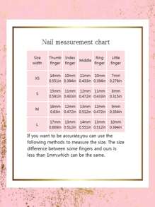 10PCS Y2k Handmade Manicure Sweet Hottie Flame Manicure Nail Art Bow Love Fake Nails Wear Nails Coffin Nails Press On Nails Medium Nail Supplies (1 Sheets Jelly Stickers+1PC Nail File)