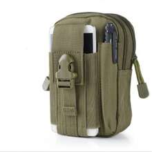 Bolsa de cintura multifuncional para deportes al aire libre, bolsa de cintura impermeable de camuflaje para accesorios de ciclismo, bolsa para teléfono móvil.