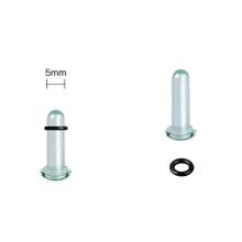 SWANJO 2pcs Glass Ear Gauges Stretching Kit Short Taper Expander 1.6-16mm Stretching Ear Tunnels And Plugs Body Piercing Jewelry