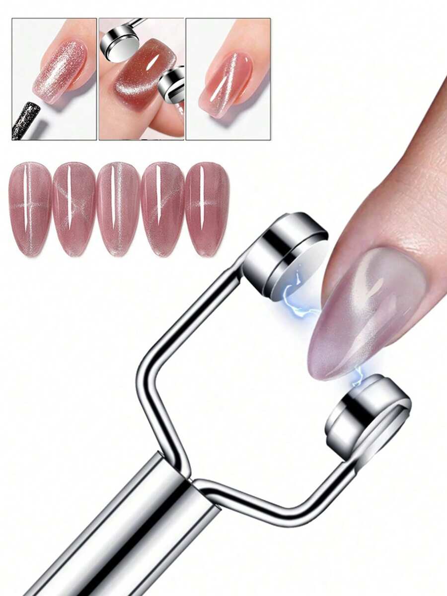 Beautizon Nailartlab 三合一Y型猫眼美甲凝胶磁铁，多功能UV凝胶指甲油美甲工具磁性棒，适用于家庭美甲沙龙DIY，美甲用品，美甲工具，美甲艺术工具，返校季，美甲，美甲工具，美甲贴片工具，修甲修脚工具
