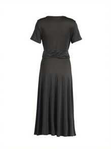 Plus Size Dresses - 黑色 - 查看 3