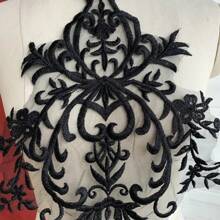 1 Extra Large European Floral Water-Soluble Embroidered Applique, Decoration For Wedding Dress - Multicolor - View 6