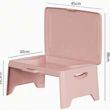 Portable Folding Desk, Multifunctional Laptop Stand Table For Students, Bedside, Slouchy - Black - View 11