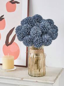 8/16 件人造菊花球花蒲公英绣球花束礼物送给朋友新娘婚礼花束装饰适用于家庭办公室咖啡馆派对婚礼装饰