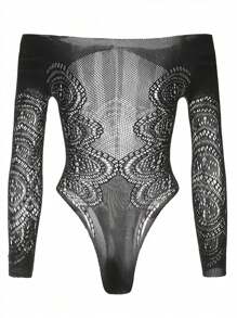 1 PC Sexy Lingerie Floral Lace Stockings Teddies Pantyhose Tight Sleepwear Sexy Nightwear Socks