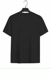 Camiseta con estampado "I Love Honey", regalo genial para amantes de la miel, camisetas para mujer, camisetas gráficas, camisetas casuales cortas con escote para mujer - Negro - Ver 3