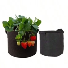 Pack Of 5 Grow Bags/Aeration Fabric Pots With Handles (Available Capacities: 5 Gallon, 15 Gallon, 20 Gallon, 25 Gallon,30 Gallon)