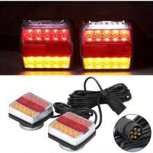 12V Magnetic Trailer Rear Light 10.3 * 9.3 * 6.8cm Board Lamps 7.5 Metre Cable Left And Right Side LED Trailer Lights - Variant1 - View 8