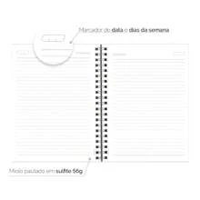 iscool Caderno Universitário Plus Capa Dura De Profissões Polícia - Preto Prata - Visão 8