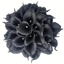 4/10/20 Piezas Flores Artificiales de Cala Lili, Flores de Cala Lili Realistas de Textura Simulada para Decoración del Hogar, Jardín, Oficina, Fiesta, Boda, Ramo, Centro de Mesa, Pascua - Multicolor - Ver 61