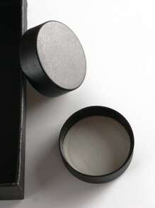 1pc Retro 2oz/4oz Wooden Lid Storage Glass Jar, Black Cap Bottle, Heatproof Glass Container, Black Plastic Lid Small Glass Bottle, Transparent Storage Glass Jar - Clear - View 10