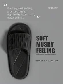 Herren Hausschuhe mit plissierter Oberseite, modische Herren Slide Sandalen, Paarschuhe, weiches EVA-Material, offene Zehenpartie