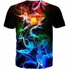 男士 T 恤短袖男士 T 恤男士衬衫男女通用 3D 图形印花时尚 T 恤成人青少年新颖休闲 T 恤上衣男女通用柔软面料、透气、舒适的短袖 T 恤非常适合夏季尺码 S-Xxl