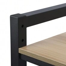 Over The Washer Storage Shelf, Washing Machine Storage Utility Rack With Countertop, Height Adjustable Washing Machine Storage Stand - Negro - Ver 8