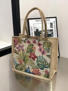 Women's Fashion Large Capacity Tote Handbag - White - View 4