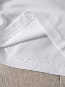 Camiseta suelta de mujer con bandera americana impresa Bullhead con gafas - Blanco - Ver 5