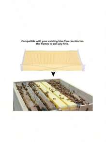 Auto Bee Hives Super Bee Box Beekeeping Hives + 7 Bee Hive Frames Bee Frames New - Màu gỗ - Xem 8