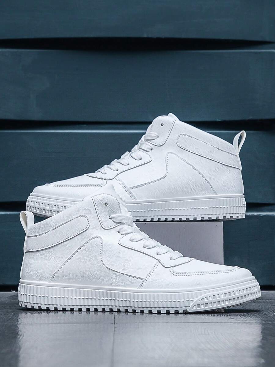 男士时尚休闲运动滑板鞋，低帮透气厚底运动鞋