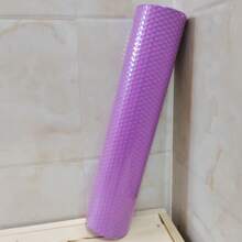 Yoga Roller Round EVA Foam Cylinder Hexagonal Roller For Pilates Exercise Enhanced Home Workouts Diameter 9.5cm Length 45cm - Purple - View 1