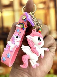 1 Chiếc Móc Khóa Ngựa Cầu Vồng Hoạt Hình Kỳ Lân Mặt Dây Chuyền Túi Trang Sức Cặp Đôi Móc Khóa Xe Quà Tặng Cho Bạn Bè Người Thân Ngày Lễ Tình Nhân Quà Tặng Phù Dâu Dây Đeo Chìa Khóa - Nhiều màu - Xem 9